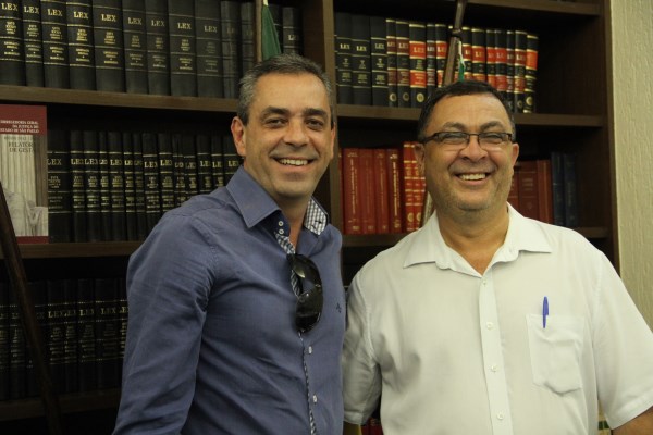 Prof. Rodolfo e o Presidente Mauro Aparecido